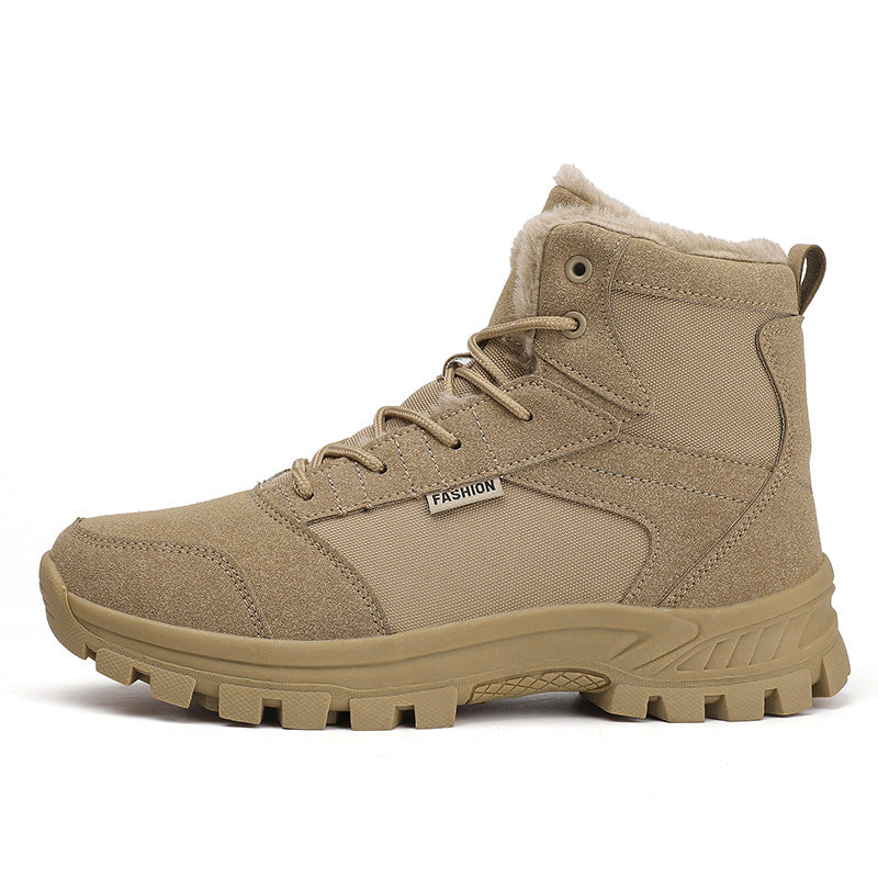 Harvey | Mens Fleece Lined Non Slip Outdoor Trail Walking Hiking Shoes