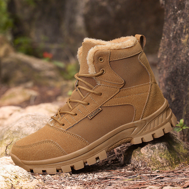 Harvey | Mens Fleece Lined Non Slip Outdoor Trail Walking Hiking Shoes