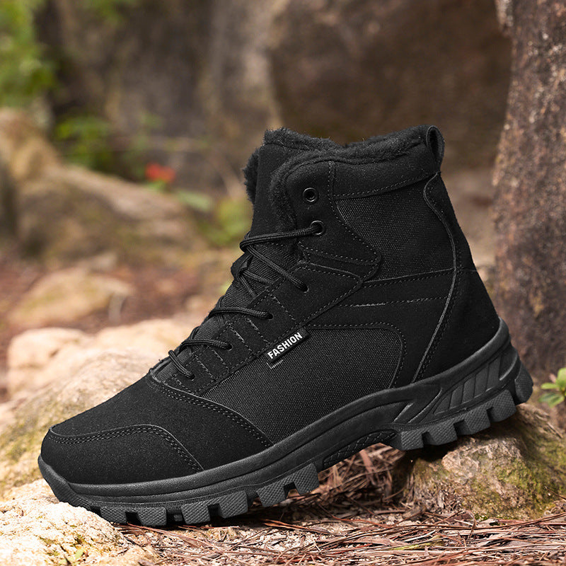 Harvey | Mens Fleece Lined Non Slip Outdoor Trail Walking Hiking Shoes