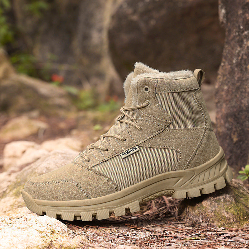 Harvey | Mens Fleece Lined Non Slip Outdoor Trail Walking Hiking Shoes