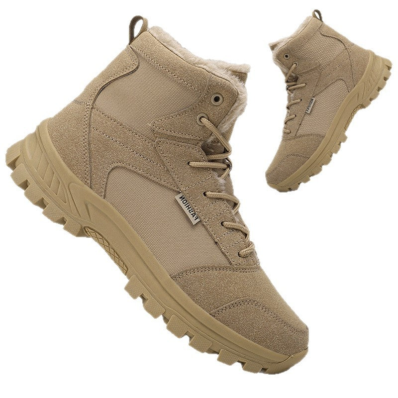 Harvey | Mens Fleece Lined Non Slip Outdoor Trail Walking Hiking Shoes