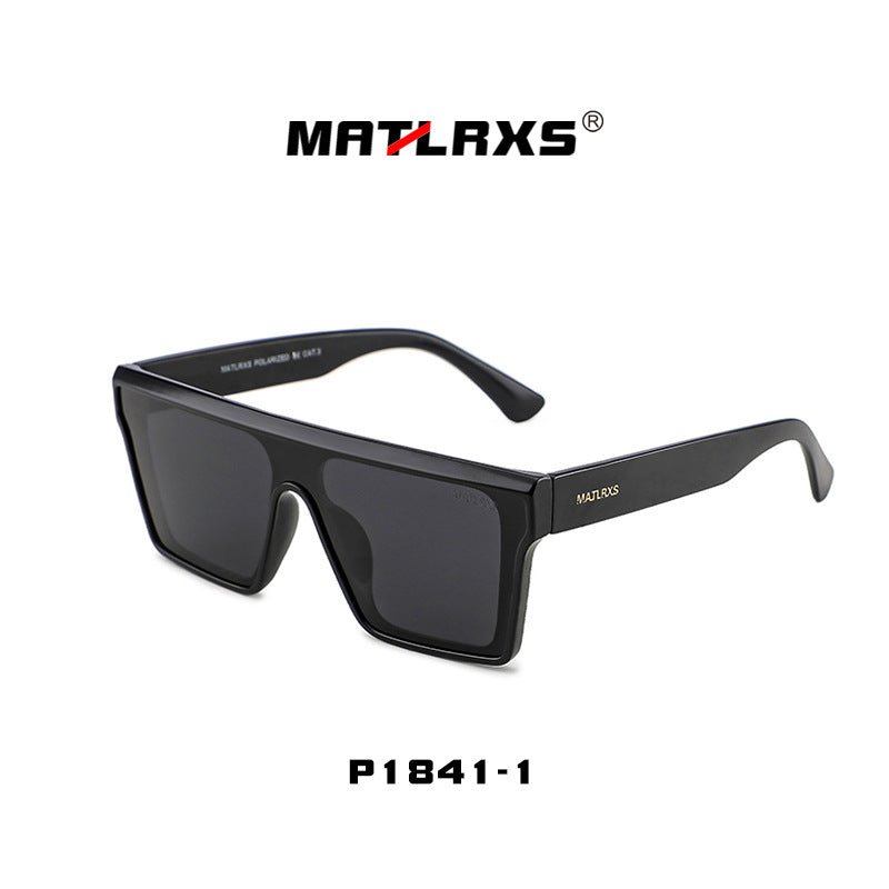 Hayes | Mens Polarised Wraparound Driving Sports Sunglasses - Black