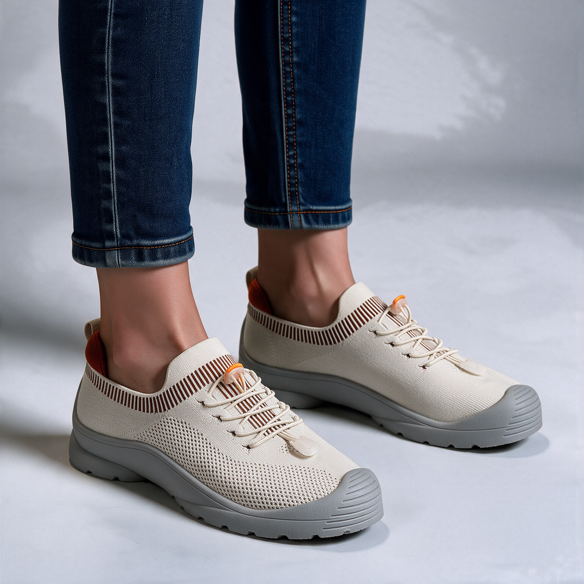 Hazel knit orthopedic slip-on sneakers for women