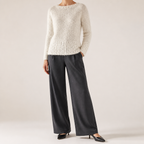 Hazel | Womens Wool Knitted Warm Cosy Winter Jumper Top, Design 1