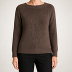 Hazel | Womens Wool Knitted Warm Cosy Winter Jumper Top, Design 2