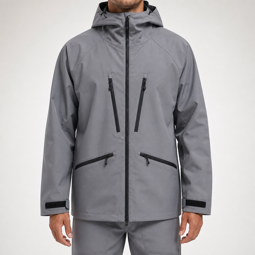 Heath | Mens Waterproof Windproof Snowboard Winter Ski Jacket, Grey