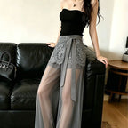 Heather | Womens Wide Leg High Waisted Casual Pants
