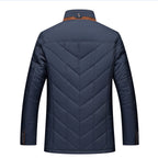 Hector | Mens Fleece Lined Fur Collar Winter Jacket, Navy Blue