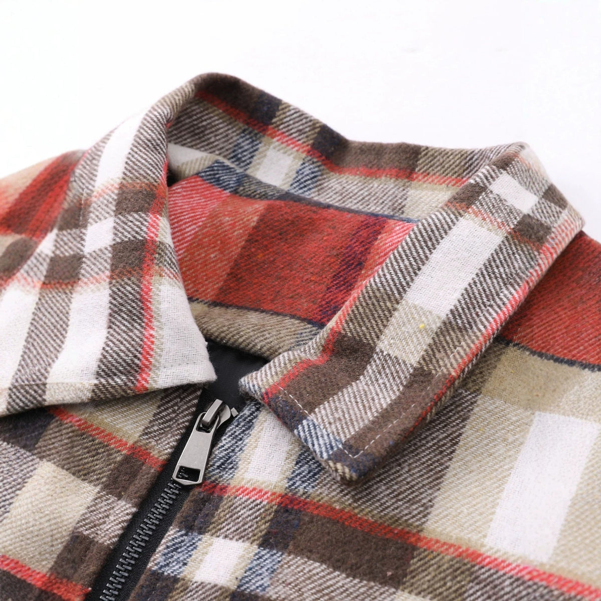 Holden | Mens Plaid Colorblock Full Zip Up Winter Overshirt Shirt Jacket
