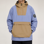 Hollis | Mens Ski Jacket Waterproof Windproof Snowboard Winter Coat, Blue Purple