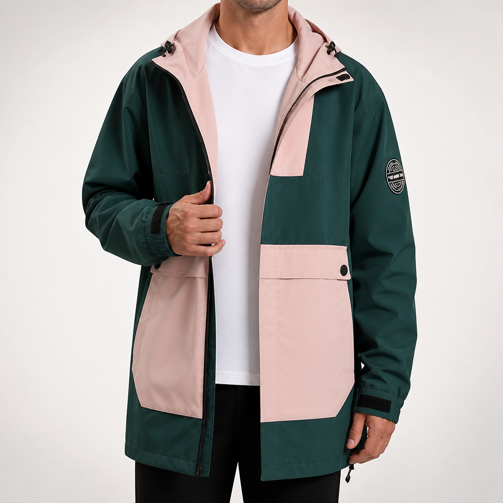 Hollis | Mens Ski Jacket Waterproof Windproof Snowboard Winter Coat, Dark Green