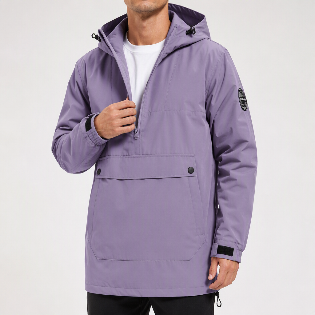Hollis | Mens Ski Jacket Waterproof Windproof Snowboard Winter Coat, Purple