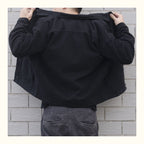 Hugo | Mens Black Denim Workwear Jacket Winter Autumn Overshirt - 3