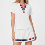 Ilene | Womens Tennis Golf Skort Polo Two Piece Activewear Outfit Set