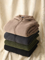 Imogen | Womens Hooded Fleece Zip Warm Casual Sweatshirt Shirt - 1