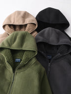 Imogen | Womens Hooded Fleece Zip Warm Casual Sweatshirt Shirt - 5