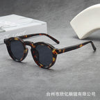 Iris | Womens Tortoiseshell Polarised Round Retro Sunglasses - Tortoiseshell / Black Grey Lens