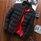 Isidore | Mens Warm Zip Stand Collar Winter Cotton Cardigan - 1