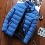 Isidore | Mens Warm Zip Stand Collar Winter Cotton Cardigan - 4
