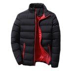 Isidore | Mens Warm Zip Stand Collar Winter Cotton Cardigan - 5