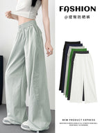 Isla | Womens High Waisted Wide Leg Drape Workwear Trousers Pants - 1