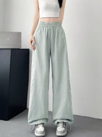 Isla | Womens High Waisted Wide Leg Drape Workwear Trousers Pants - 3