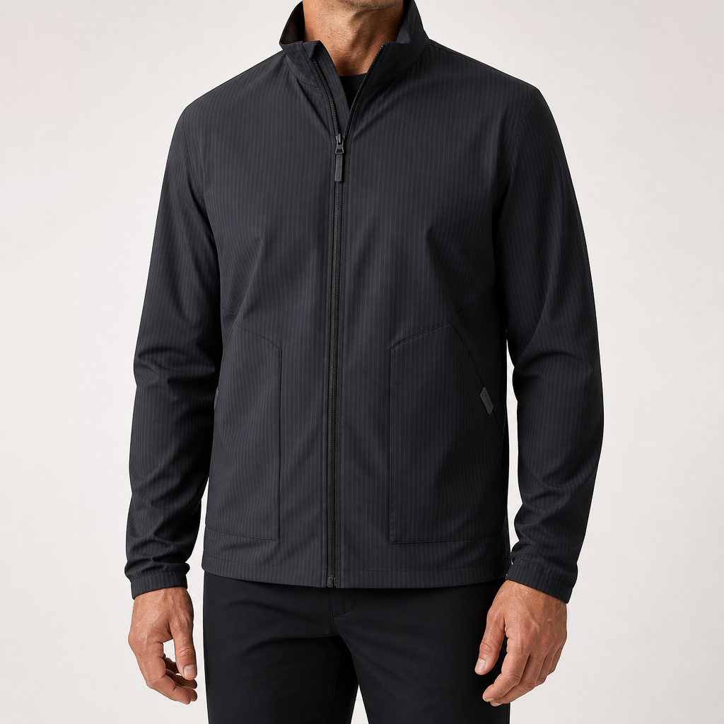 Ivar | Mens Waterproof Jacket Trousers Set Hooded Windproof Outdoor Suit, Black