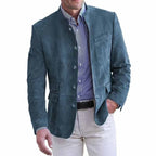 Jacob | Mens Suede Touch Jacket Mid Length Smart Casual Coat