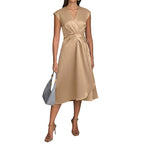 Jacqueline | Womens Wedding Guest Cocktail Satin Midi Formal Evening Dress