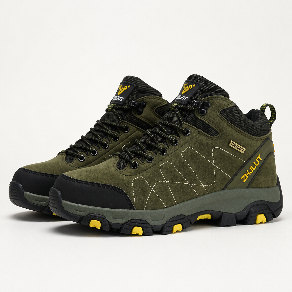 Jaime | Womens Waterproof Fleece Lined Non Slip Winter Snow Boots, Dark Green 2