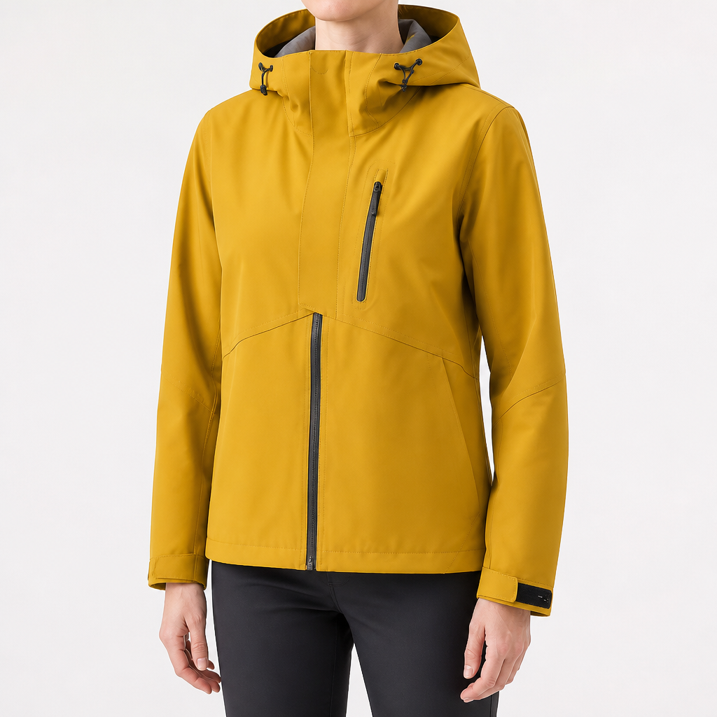 Janae | Womens Waterproof Windproof Outdoor Softshell Jacket, Sunflower Yellow