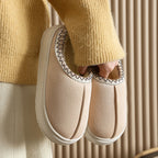 Janet | Womens Fluffy Fuzzy Memory Foam Warm Winter Indoor House Slippers Shoes