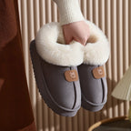 Janet | Womens Fluffy Fuzzy Memory Foam Warm Winter Indoor House Slippers Shoes