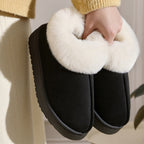 Janet | Womens Fluffy Fuzzy Memory Foam Warm Winter Indoor House Slippers Shoes