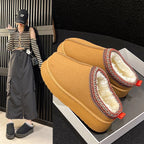 Janet | Womens Fluffy Fuzzy Memory Foam Warm Winter Indoor House Slippers Shoes