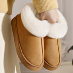 Janet | Womens Fluffy Fuzzy Memory Foam Warm Winter Indoor House Slippers Shoes
