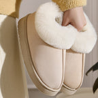 Janet | Womens Fluffy Fuzzy Memory Foam Warm Winter Indoor House Slippers Shoes
