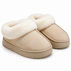 Janet | Womens Fluffy Fuzzy Memory Foam Warm Winter Indoor House Slippers Shoes