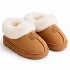 Janet | Womens Fluffy Fuzzy Memory Foam Warm Winter Indoor House Slippers Shoes