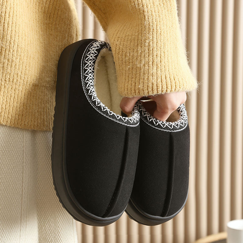 Janet | Womens Fluffy Fuzzy Memory Foam Warm Winter Indoor House Slippers Shoes