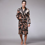 Jared | Mens Satin Robe Kimono Bathrobe Loungewear