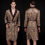 Jared | Mens Satin Robe Kimono Bathrobe Loungewear