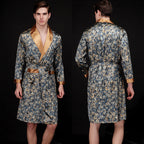 Jared | Mens Satin Robe Kimono Bathrobe Loungewear