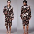 Jared | Mens Satin Robe Kimono Bathrobe Loungewear