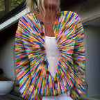 Jasmine | Womens 3D Textured Knit Cardigan Button Front Sweater Coat