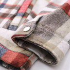 Jasper | Mens Plaid Zip Up Shirt Winter Down Light Jacket - 4