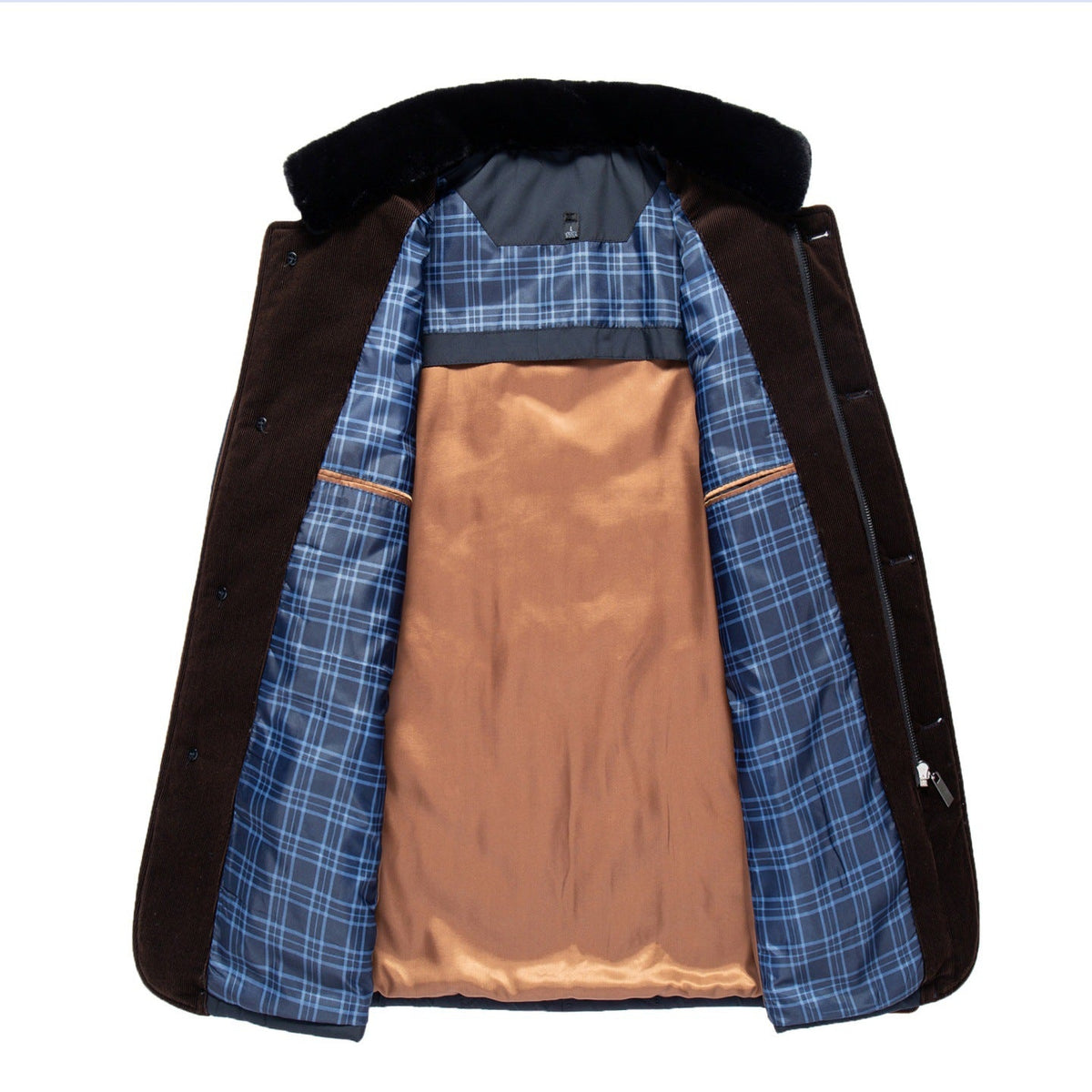 Jay | Mens Fleece Lined Removable Collar Warm Winter Jacket