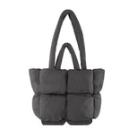 Jeanette | Womens Quilted Padded Tote Handbag Shoulder Bag