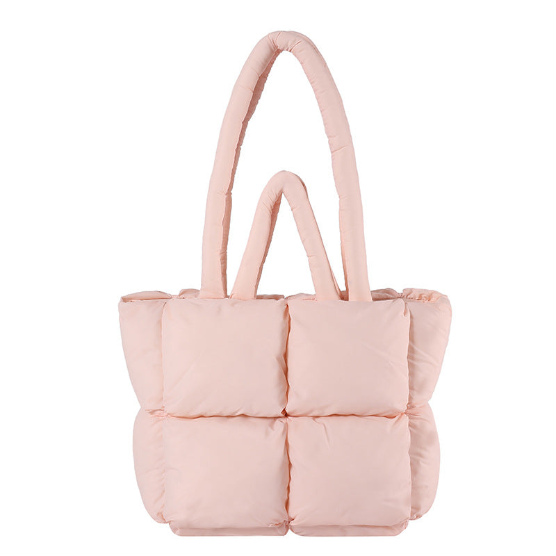 Jeanette | Womens Quilted Padded Tote Handbag Shoulder Bag