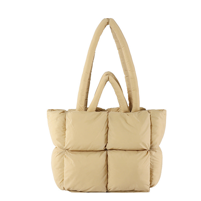 Jeanette | Womens Quilted Padded Tote Handbag Shoulder Bag